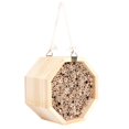 thumbnail image 1 of Wooden Insect Bee House Wood Bug Room Hotel Nesting Box for Outdoor Garden Decoration, 1 of 5