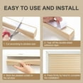 thumbnail image 3 of Vertical Blind, Polyester, UV Protection, Light Filtering, Tool Free Installation, No Drilling, Self Adhesive, Office, Kitchen, Bedroom, Bathroom, Living Room, 3 of 5