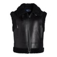 thumbnail image 5 of Scoop Women's Faux Suede Zip Vest with Faux Shearling Lining, Heavyweight, Sizes XS-XXL, 5 of 5