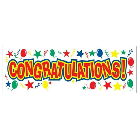 pack of 12 congratulations sign banner party signs and banners