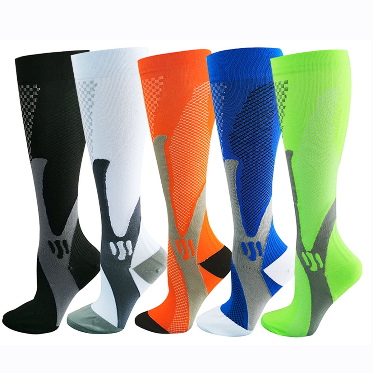 Sunm Boutique Compression Socks for Men & Women 20-30 mmHg Knee High ...