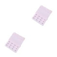 thumbnail image 3 of Wweixi Extension Strap Bra Extender Breathable 3 Rows 3 Hook Women Accessories Adjustable Lengthened Band Lingerie Intimates pink 2Set, 3 of 6