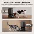 thumbnail image 6 of PETLIBRO Granary 5L Smart Granary 5L Automatic Cat Feeder with App Control, Up to 10 Daily Meals, 5G WiFi,Black, 6 of 10
