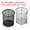 Silver Black, variant on Uxcell Mesh Pen Holder Pencil Holder Pencil Basket Pen Cup Locker Organizer Round Makeup Holder, Silver Black 2 Pack