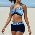 thumbnail image 2 of Womens Summer Bikini Swimsuits Sexy High Waist Comfortable Solid 2 Piece Bathing Suits, 2 of 6
