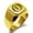 Gold, variant on Stainless Steel Letter O Initial Royal Monogram Engraved Engraved Square Flat Top Biker Style Polished Signet Ring