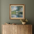 thumbnail image 4 of IDEA4WALL Premium Frame Wall Art Claude Monet Watercolor Forest Lake Reflection Classic Canvas Print Antique Countryside Fine Art Classic Historic Artwork for Home Decor - 26"x26" Natural, 4 of 5
