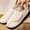 White, variant on KEVCHE Womens Foam Slippers with Plush Fleece Lining and Adjustable Strap, Comfortable House Shoes for Arthritis Relief, Lightweight Non-Slip Indoor Footwear with Soft Cushioned Sole
