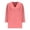 Womens Tops Watermelon Red, variant on Womens Wave V Neck T Shirts, 3/4 Sleeve Shirts for Women Summer Fall Fashion Loose Fit Solid Color Tees T-Shirts Plus Size Tops