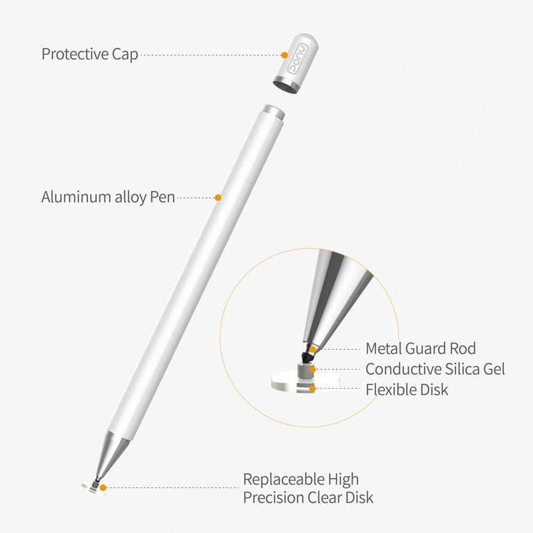 Adonit Jot Mini 4 Universele Capacitieve Stylus Pen Zwart