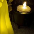 thumbnail image 5 of Cauldron Tea Light Holder Halloween Spooky 3D Printed Black Witch Jar Candle Holder Festival Partys Desktop Decoration A, 5 of 5