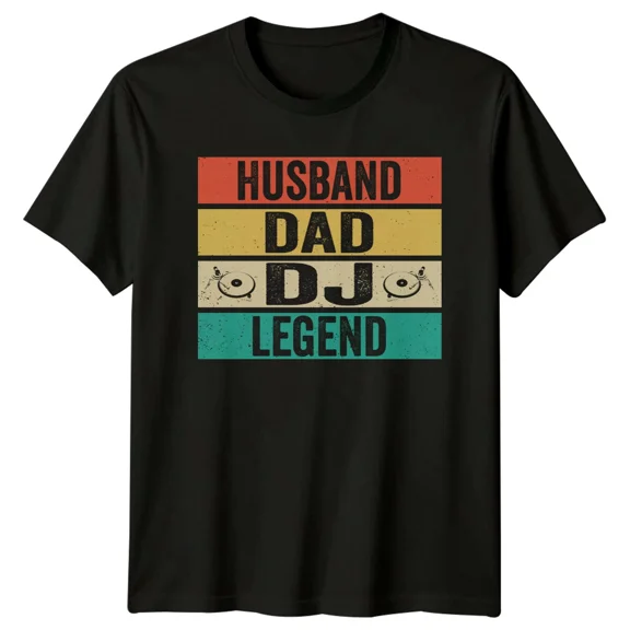 Husband Dad DJ Legend T-Shirt, Music Lover Tee, DJ Gift