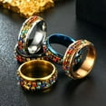 thumbnail image 2 of QQTDFG Women Men Stainless Steel Silver/Gold Rings Wedding Band Jewelry Gift Size 6-12-#3-11, 2 of 8