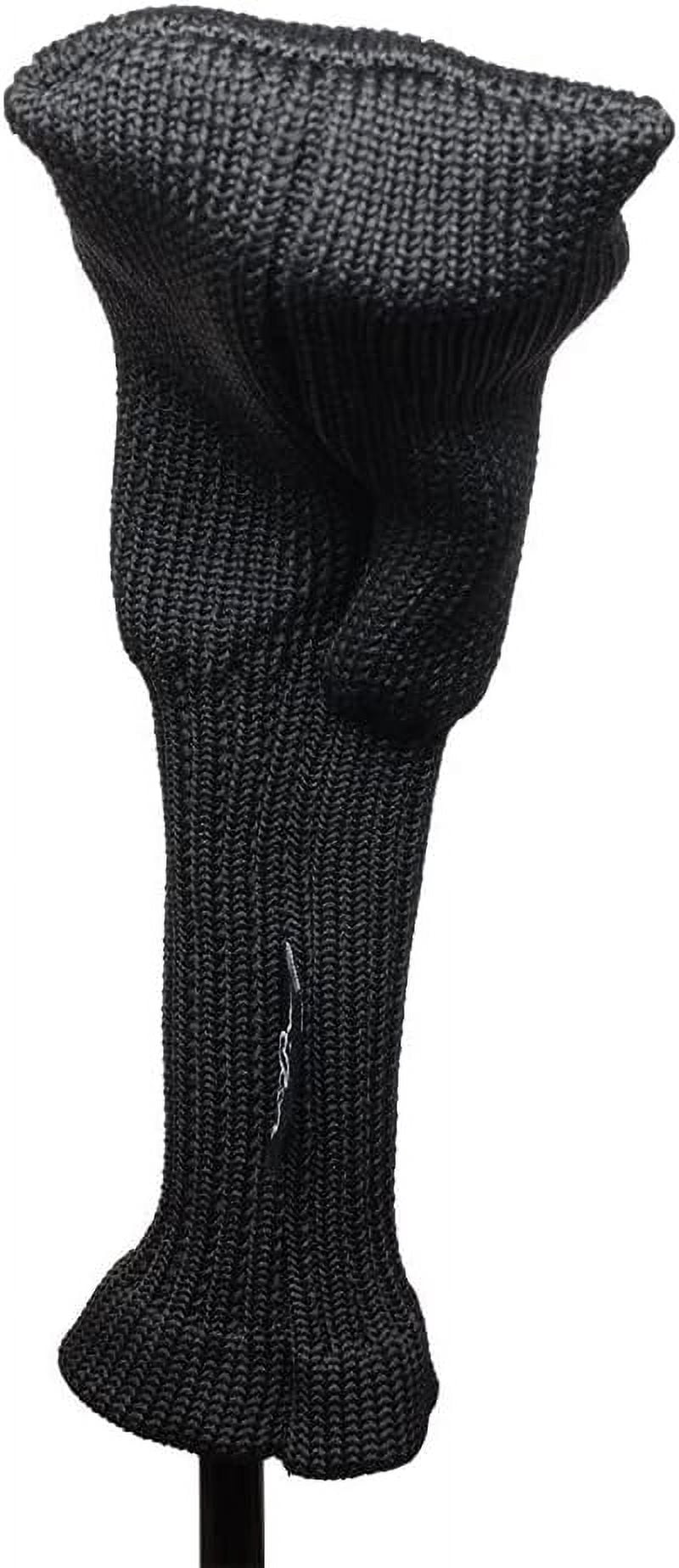 Majek All Hybrid Head Cover Golf Club Black Sleek Tight Fit Headcover Set 4-PW Acrylic Head Covers 4 5 6 7 8 9 PW Easy to See Large White Embroidered Numbers