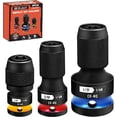 thumbnail image 1 of 3PCS Quick Release Impact Bit Holders 1/2 3/8 1/4-Inch Square Drive to 1/4-Inch Hex Socket Adapter, CR-MO Steel, Impact Wrench Ratchet Use, 1 of 7
