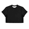 thumbnail image 5 of FOPSUFGWFO Mens Crop Tops Basic Casual Short Sleeve T-Shirts Crew Neck Daily Wear Loose Fit Fashion Blouses For Male Party Night Out Black L, 5 of 5