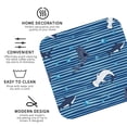 thumbnail image 3 of Naloa Sharks on White Blue Striped Coasters for Set of 4 - PU Leather Coasters, Coasters for Table Cup Tea Coffee Beer, Decorative for Kitchen Homedecor (Round), 3 of 6