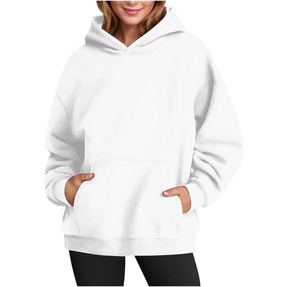 Free Shipping Womens Oversized Hoodies Fleece Sweatshirts Fall Fashion 2025 Pullover Sweaters Winter Clothes