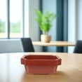 thumbnail image 3 of Phenofice 5Pcs Dark Red Plastic Planter Rectangular For Gardening And Home Furnishings, 3 of 8