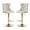 Beige & Gold, variant on Tcbosik Adjustable Bar Stools Set of 2, Modern Swivel Barstool with Button Tufted Back, Velvet Upholstered Counter Height Bar Chair with Chrome Base for Kitchen Island, Dining Room, Pink & Silver
