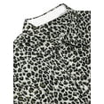 thumbnail image 5 of INSPIRE CHIC Men's Vintage Leopard Printed Button Down Long Sleeve Cotton Shirt M Leopard White, 5 of 7