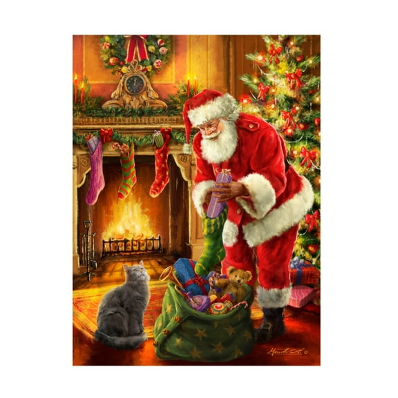 ALI Corti 'Santa Has Arrived' Canvas Art