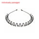 thumbnail image 4 of Diademas para Hombres Diadema Ondulada Primavera Unisex Aro para el Cabello Qarigey Tipo 6, 4 of 6