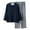 C-Navy349, variant on DHFJKG Mens Pajamas Set Lightweight Long Sleeve Crewneck Button Up Top Loose Fit Plaid Bottoms 2 Piece Sleepwear Soft Homewear