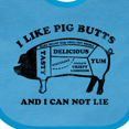 thumbnail image 4 of Inktastic I Like Pig Butts Boys or Girls Baby Bib, 4 of 4