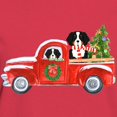 thumbnail image 3 of CafePress - Berners Red Christmas Truck Women's Classic T Shir - Women's Traditional Fit Dark T-Shirt, 3 of 4