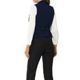 thumbnail image 3 of CHALECO DE TRAJE PARA MUJER INSPIRADOR CHIC Doble Botonadura Vestido Empresarial Chaleco Elegante 2XL Azul Oscuro, 3 of 6