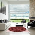 thumbnail image 7 of Ahgly Company Machine Washable Indoor Round Transitional Dark Red Area Rugs, 3' Round, 7 of 7