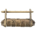 thumbnail image 1 of Chinese Characters Lock Combination Password Padlock Vintage Chinese Ancient Lock, 1 of 6
