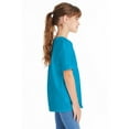 thumbnail image 6 of Hanes B31500774 Essential-T Youth T-Shirt, Teal - Medium, 6 of 6