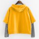 thumbnail image 3 of Mujeres Casual Loved Impreso Con Capucha Cordón Jersey Patchwork Rayas Manga Larga Tops Sudaderas Cortas Fridja  fksj4560, 3 of 3