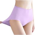 thumbnail image 5 of Lopecy-Sta Womens Panties Gift for Mother 2PC Fashion High Waisted Underwear Seamless Womens Underwear Breathable Wide Gusset Panties, 5 of 9