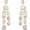 Champagne-Gold Plated, variant on Vintage Rectangle Teardrop Chandelier Earrings, Art Deco Wedding Austrian Crystal Drop Dangle Earrings for Women Party Prom[m8743]