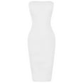 thumbnail image 1 of Prolriy Robes Printemps Été pour Femmes 2025 Robes d'Été Décontractées Sans Manches à Poitrine Enveloppée Longue Robes de Plage Robes d'Été pour Femmes, Robes Blanches P, 1 of 7