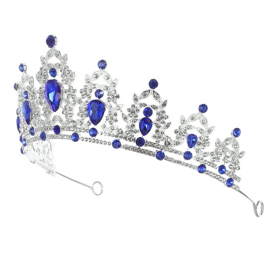 Luxshiny Dark Birthday Rhinestone , Bridal , Prom Pageant Headpiece for Women Costume Accessory