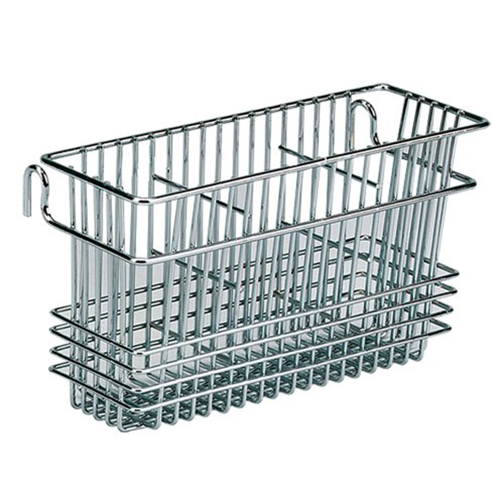 Utensil Drying Rack, 3 Compartments, Chrome