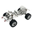 thumbnail image 2 of Chasis de carrocería de coche RC 1/12 con ruedas, fácil de instalar, piezas de montaje profesionales para bricolaje para coche de orugas H12Y a escala Plata, 2 of 10