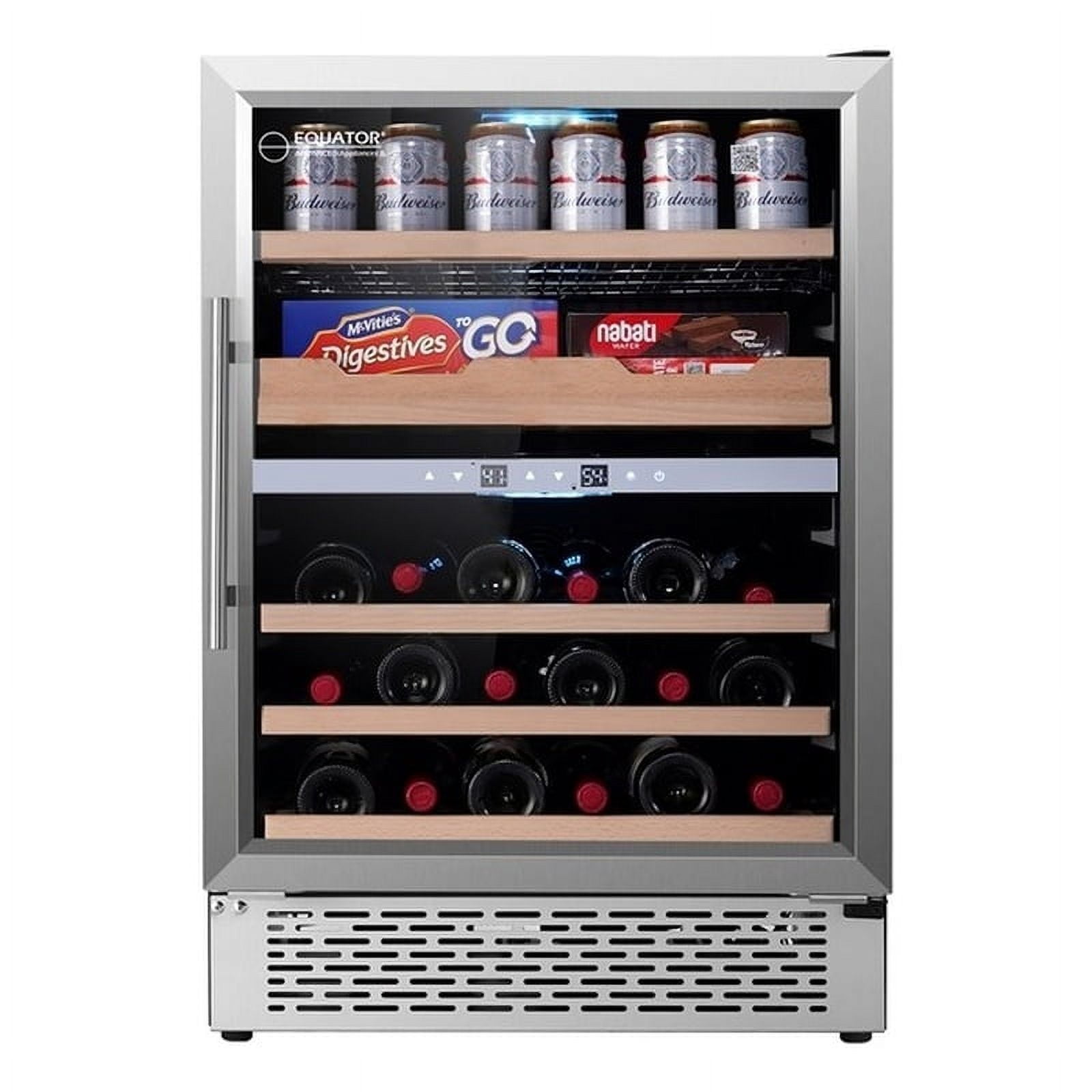 Equator 2-Zone Luxury Gourmet Center cans+wine bottles+fine foods FS & Built-in