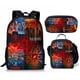 thumbnail image 3 of Stranger Things Bolsos De La Escuela 3 Unids/Set Mochila Escolar Mini Cartera Monedero Bolso De Mujer De Los Hombres Hombro, 3 of 4