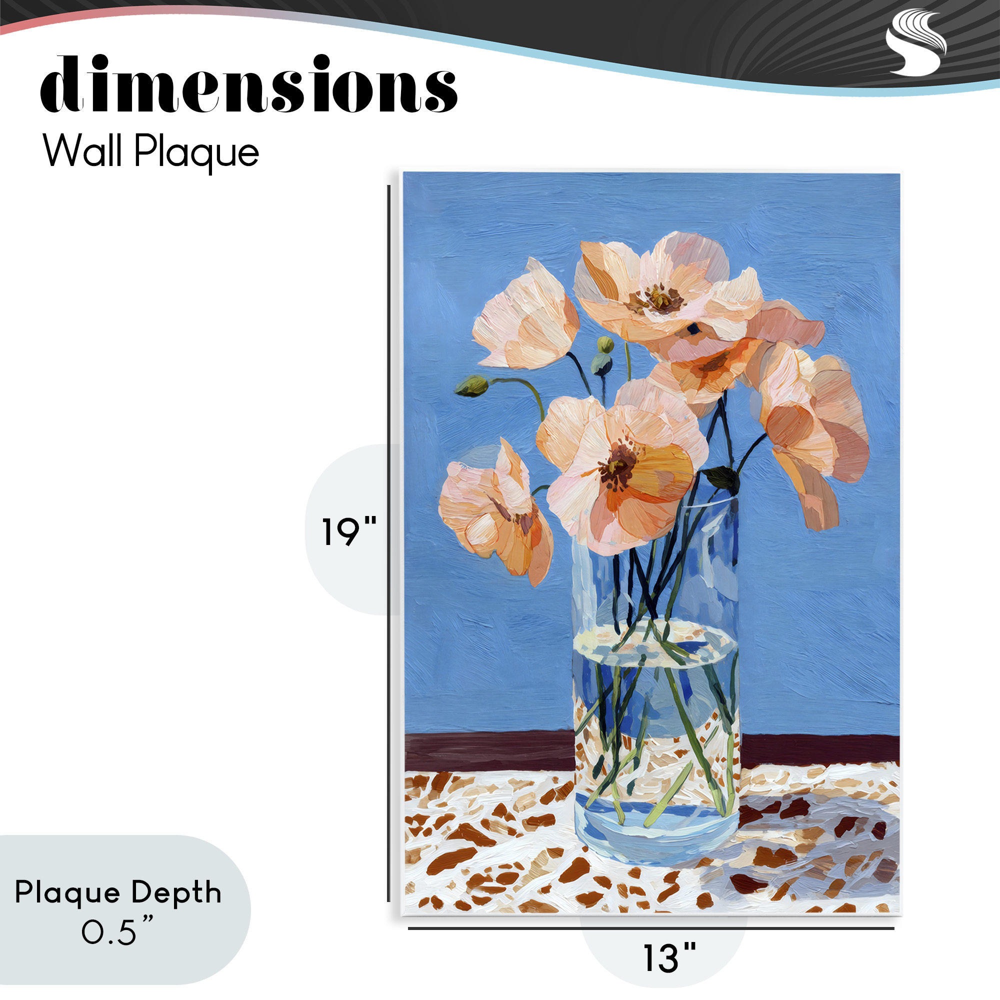 Stupell Industries Bright And Pink Poppies Wall Plaque Art, design by Petal Prints Design