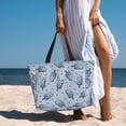 thumbnail image 3 of Wukai Cute Ice Cream Print Zipper Bag,large Beach Tote Bag,Waterproof Sandproof Bag,Grocery and Picnic Tote Travel Bag, 3 of 5