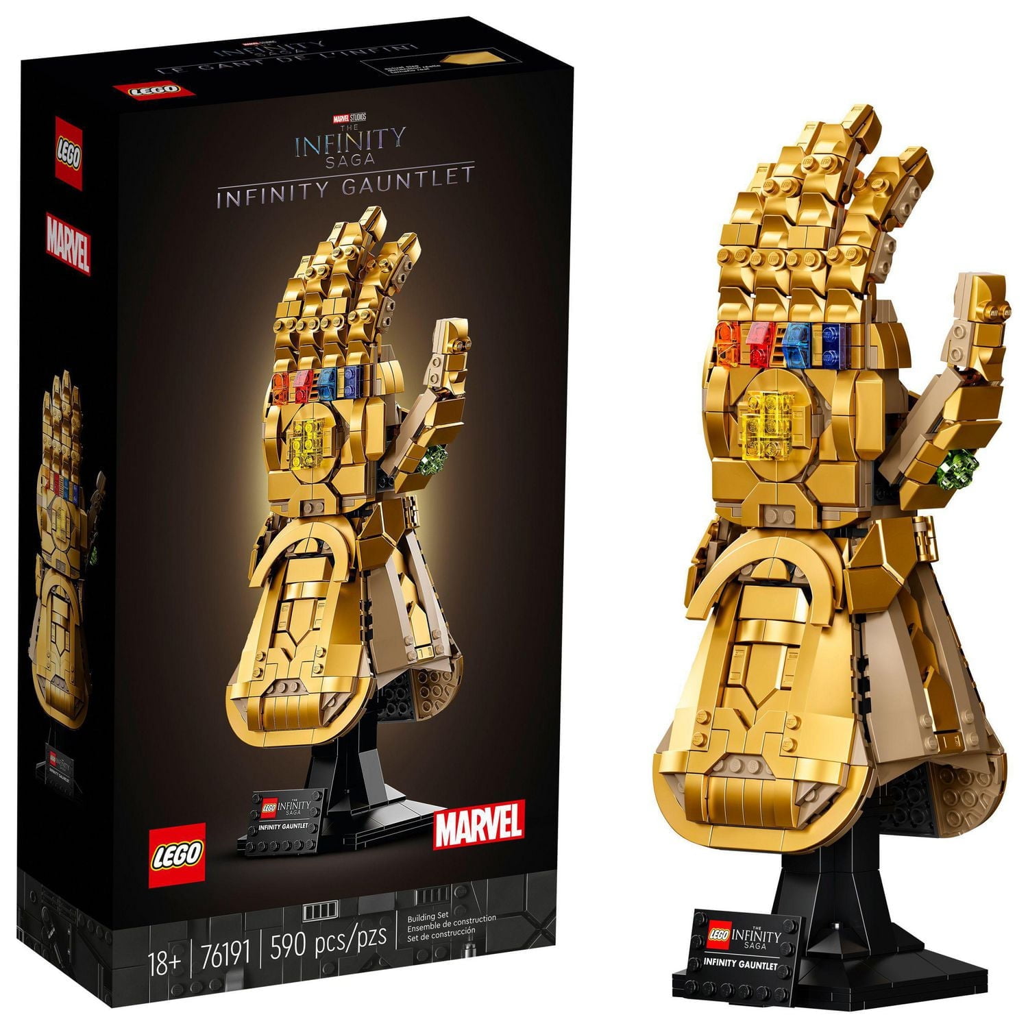 LEGO Marvel Le Gant de l’infini 76191 Ensemble de construction (590 pièces) Comprend 590 pièces, 18+ ans