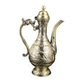 thumbnail image 5 of WeiLaiKeQi Coffee Pot Craft Elegant Flagon Pot for Bedroom Dining Room Living Room BronzewithoutCupTray, 5 of 9