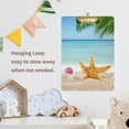 thumbnail image 6 of FMSHPON Palm Leaf Starfish Summer Beach Clipboard Hardboard Wood Nursing Clip Board and Pull for Standard A4 Letter 13x9 inches, 6 of 7