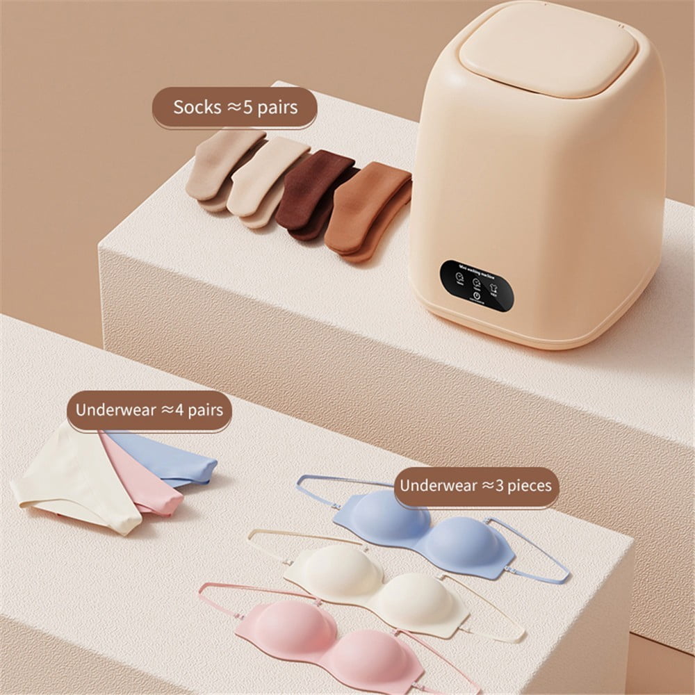 TOPCHANCES 9L Portable Mini Washing Machine for Underwear Socks, Small Laundry Machine for Apartment, Dorm, Hotel, Travel & Camping