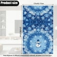 thumbnail image 3 of SCRAWLGOD Christmas Snowman Snowflake Print Blue White Recliner Headrest Protector, 2 Pcs Anti-Slip Waterproof Head Rest Cover, PU Leather Recliner Headrest Cover for Sofa,Office Chair 17x27 in, 3 of 7